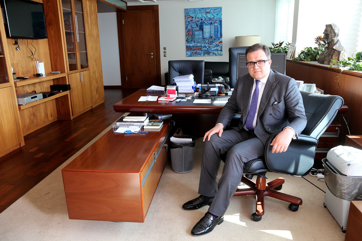 Prezes zarządu PZU S.A. Michał Krupiński
