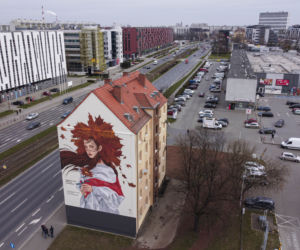 Mural dla białoruskiej opozycji przy ulicy Legnickiej we Wrocławiu