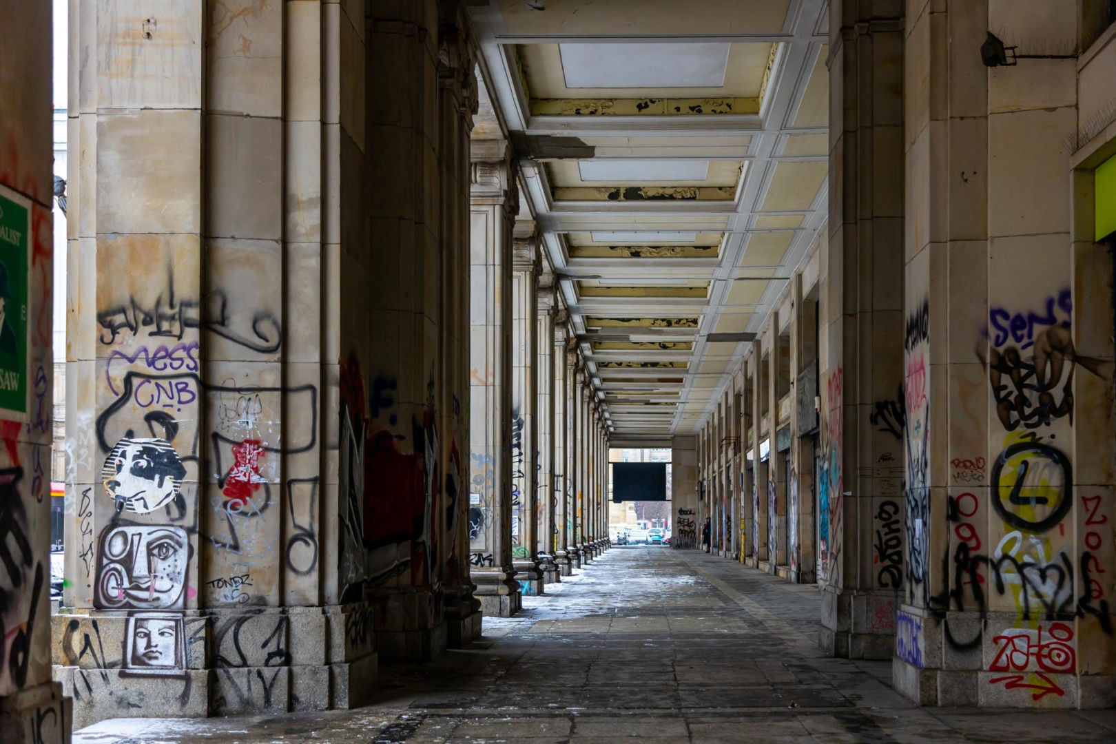 Graffiti w centrum Warszawy w 2026 r.