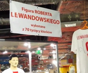 Robert Lewandowski z klocków Lego