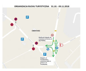 Zmiana organizacji ruchu przy cmentarzach w Toruniu - szczegóły!