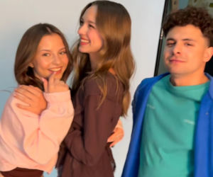 Barwy szczęścia nowy sezon. Ewa (Gabriela Ziembicka), Ewelina (Amelia Listwon), Witek (Witold Sosulski)