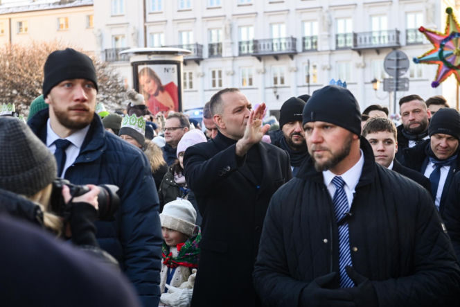 Karol i Marta Nawroccy na Orszaku Trzech Króli