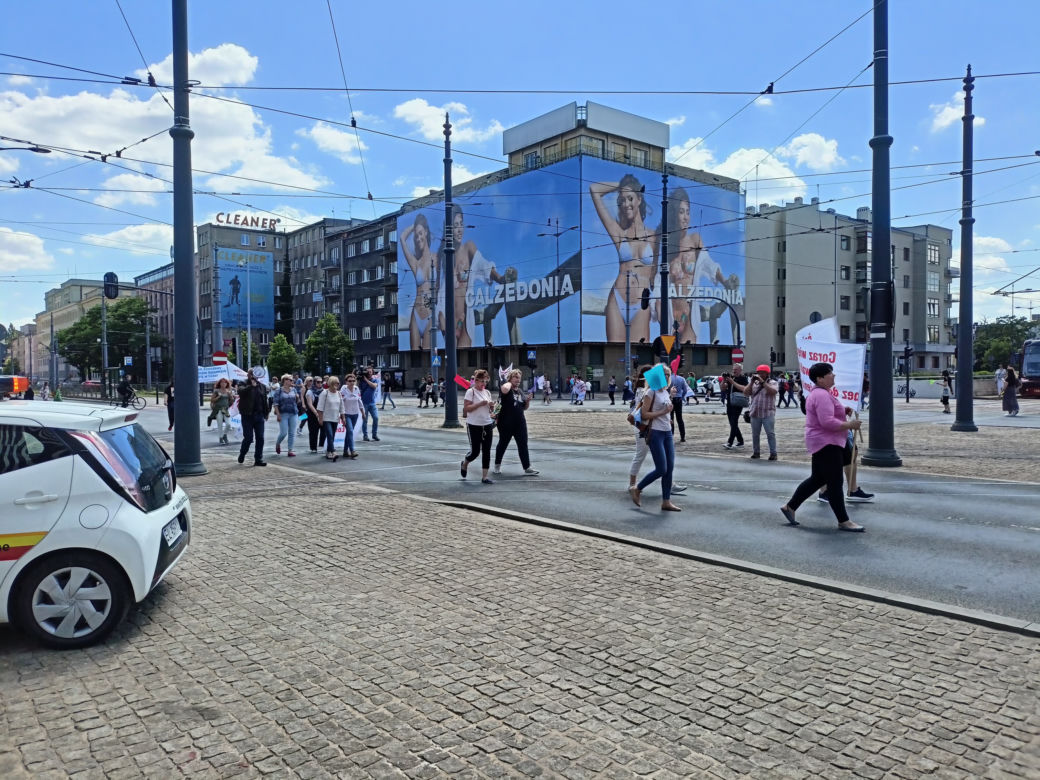 Strajk MOPS Łódź 22.06.
