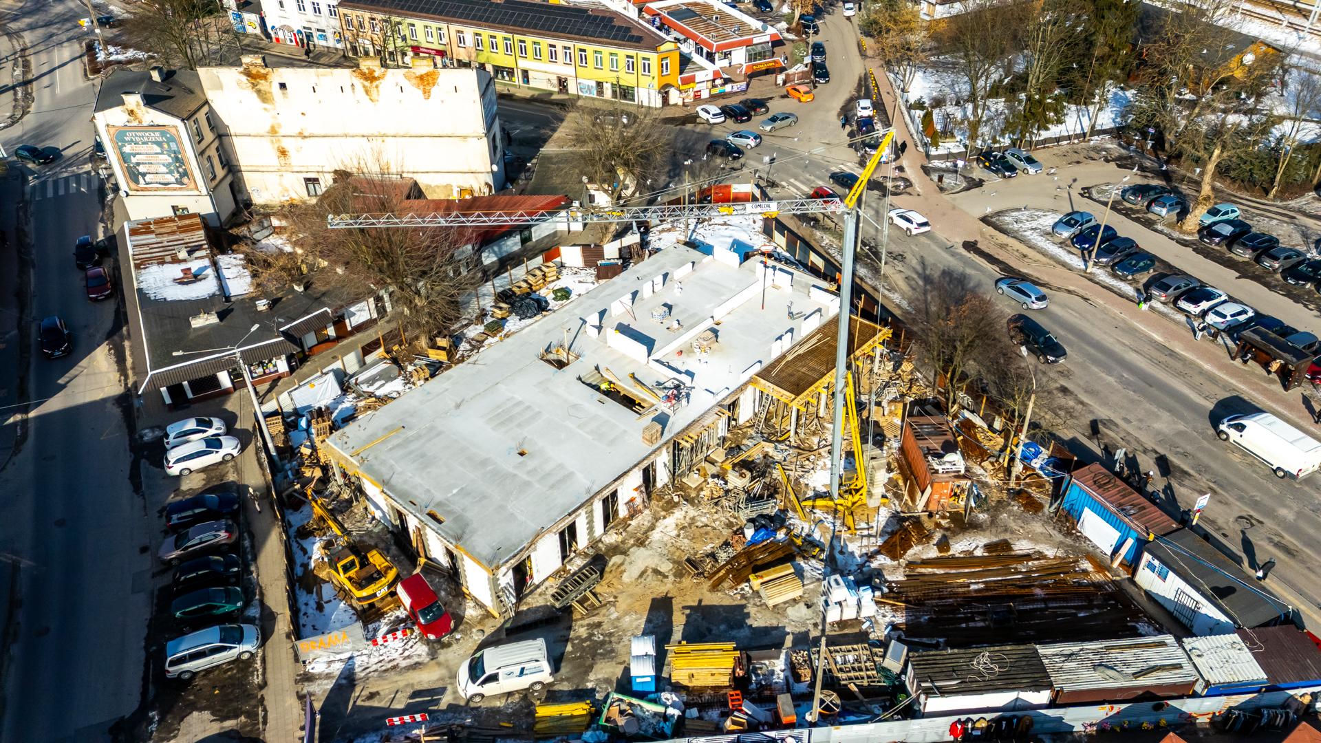 Budowa targowiska w Otwocku