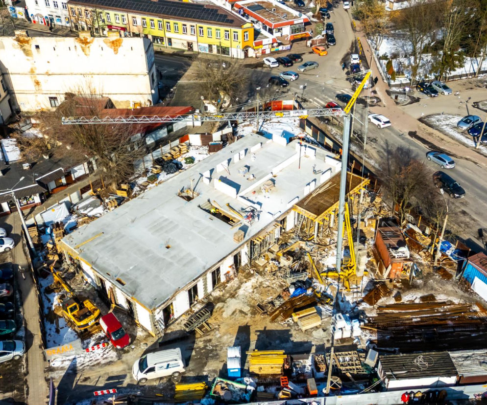 Budowa targowiska w Otwocku