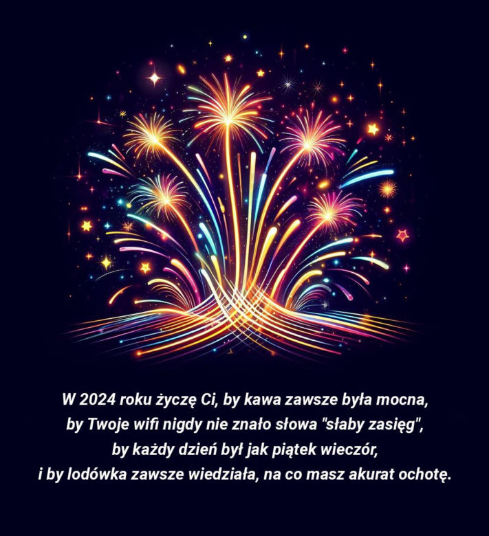 Kartka sylwestrowa śmieszna