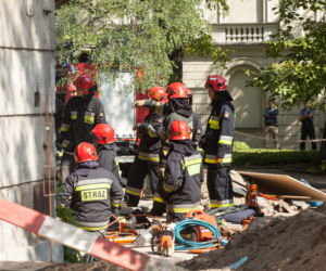 Akcja ratunkowa na terenie Uniwersytetu Warszawskiego