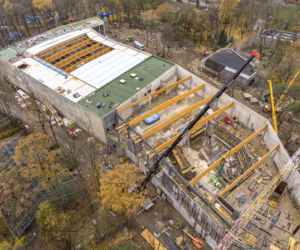 Praca nad budową Orientarium wre