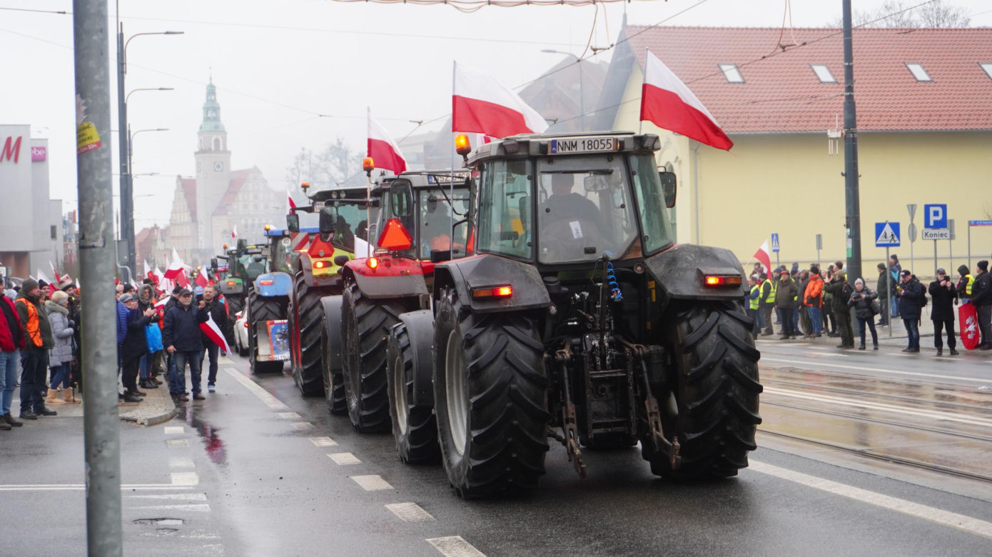 Protest rolników w Olsztynie, 20 lutego