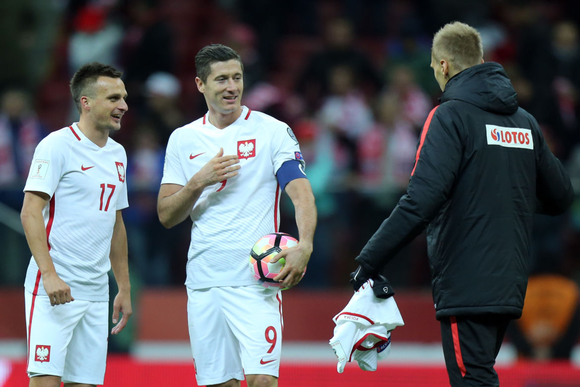 Robert Lewandowski i Sławomir Peszko