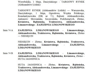 5. Zmiany w komunikacji miejskiej na czas Maratonu DOZ - 17 kwietnia