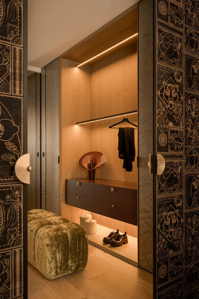 Artystyczny apartament na Powiślu - projekt modeko.studio