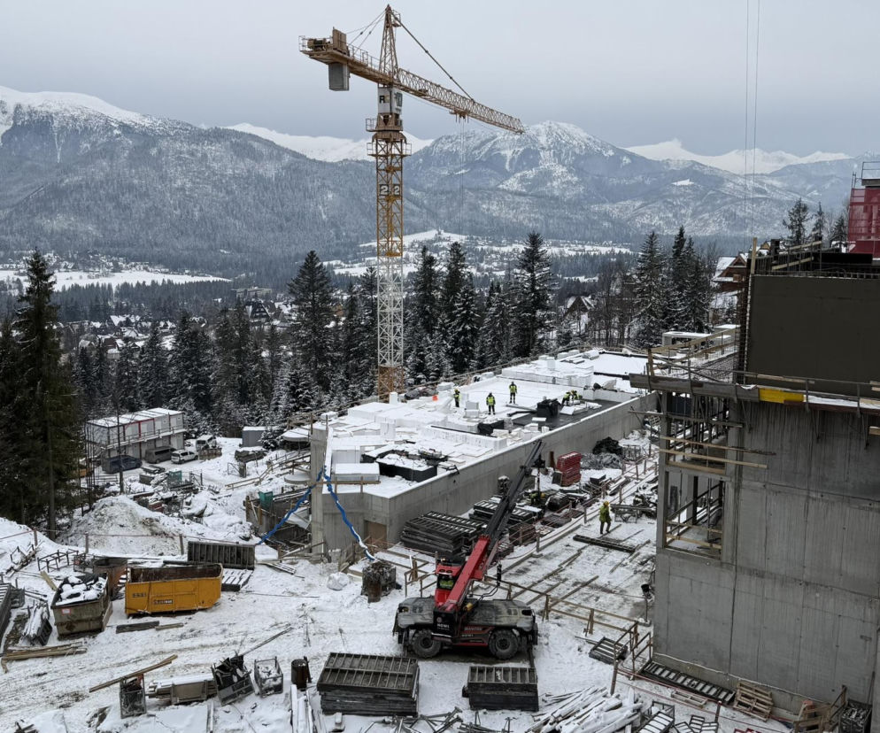 Budowa hotelu Salamandra w Kościelisku - luty 2026