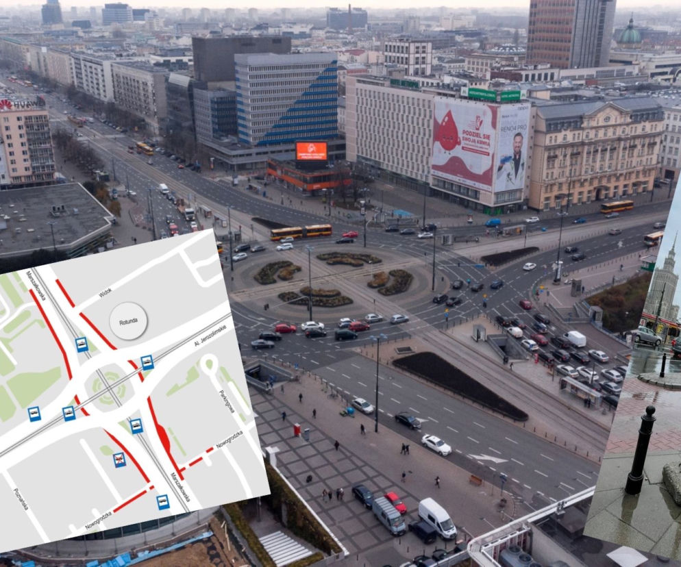 Rozkopią ulice wokół ronda Dmowskiego. Armagedon w centrum