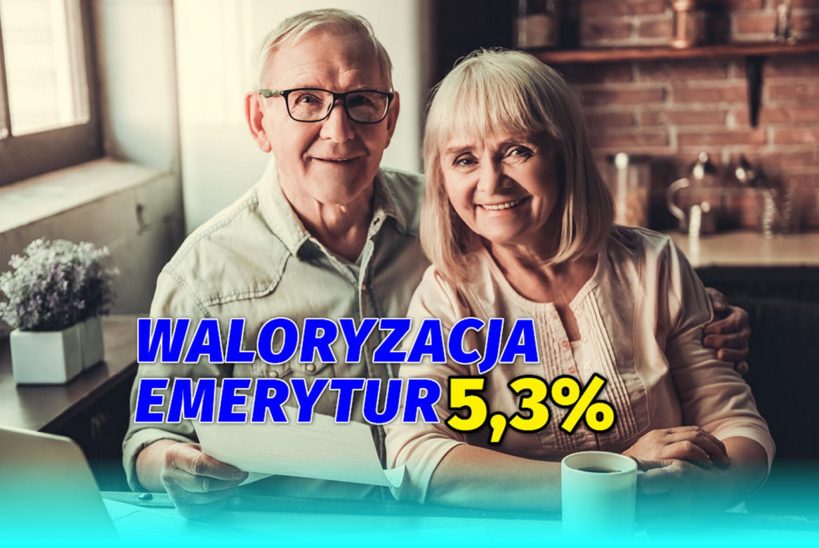 Waloryzacja emerytur 5,3%