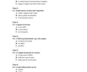 ARKUSZE CKE - Matura j. włoski - poziom podstawowy 2019