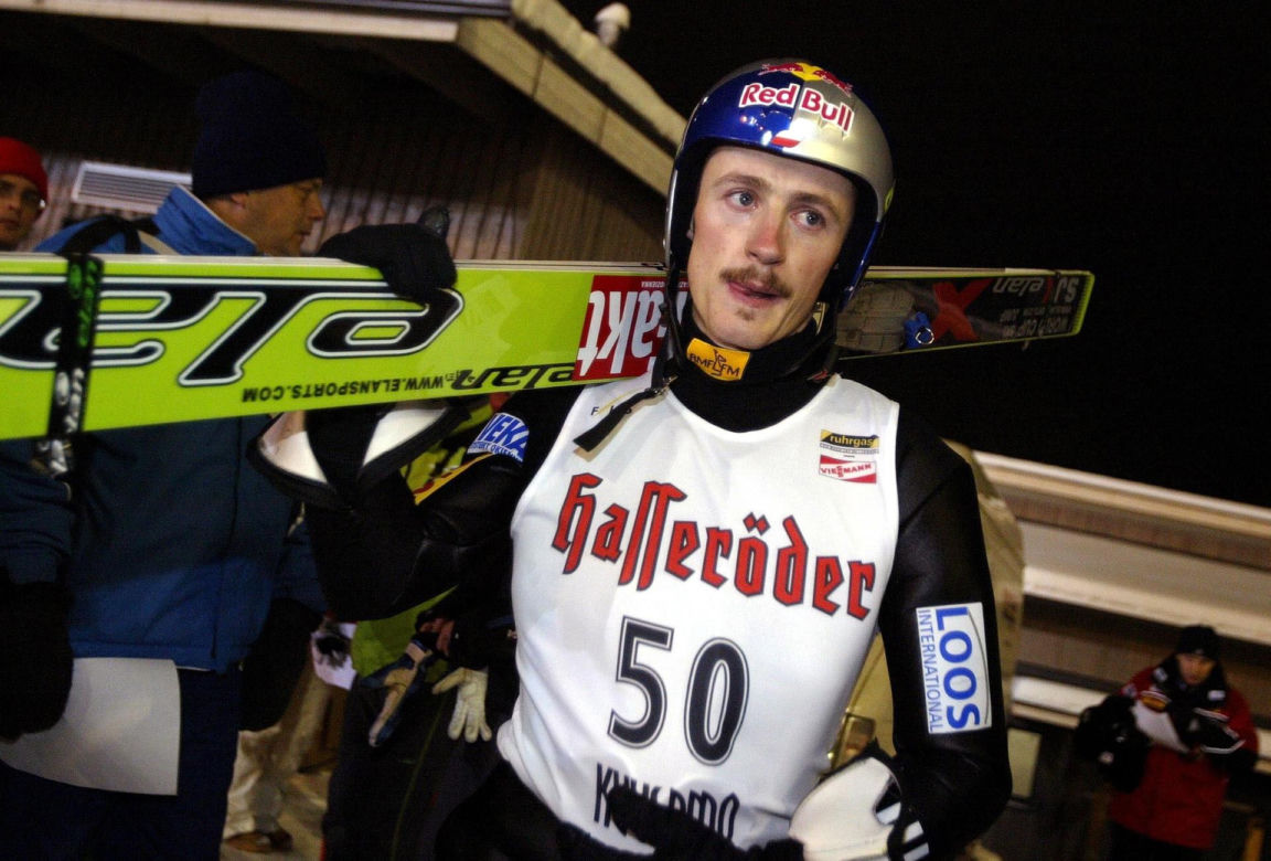 Małysz świętował w aucie bez silnika