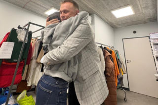 M jak miłość na planie. Basia (Karina Woźniak), Agnes (Amanda Mincewicz), Artur Rogowski (Robert Moskwa)