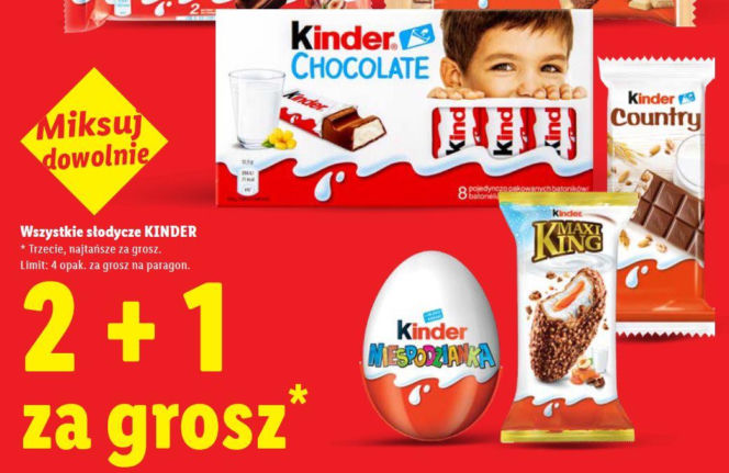 promocja na Kinder w Lidlu