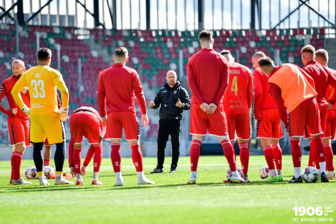Piłkarze na nowym stadionie Zagłębia Sosnowiec