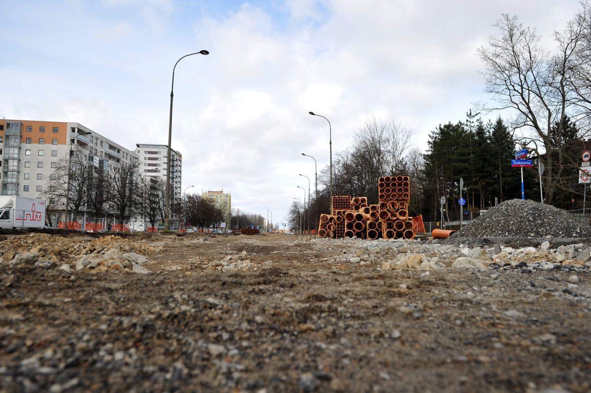 Tak wygląda budowa tramwaju do Wilanowa