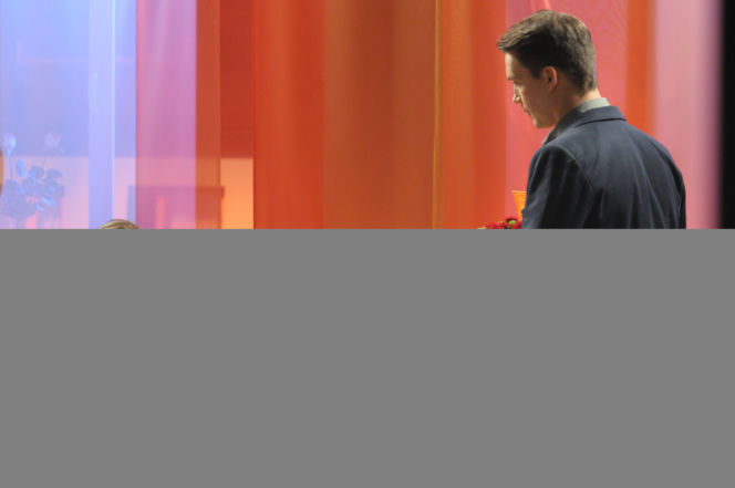 Pierwsza miłość. Sabina (Urszula Dębska), Natan (Krzysztof Kwiatkowski)