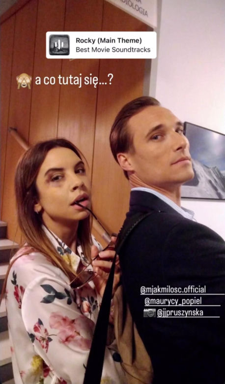 M jak miłość. Aneta (Ilona Janyst), Olek (Maurycy Popiel)