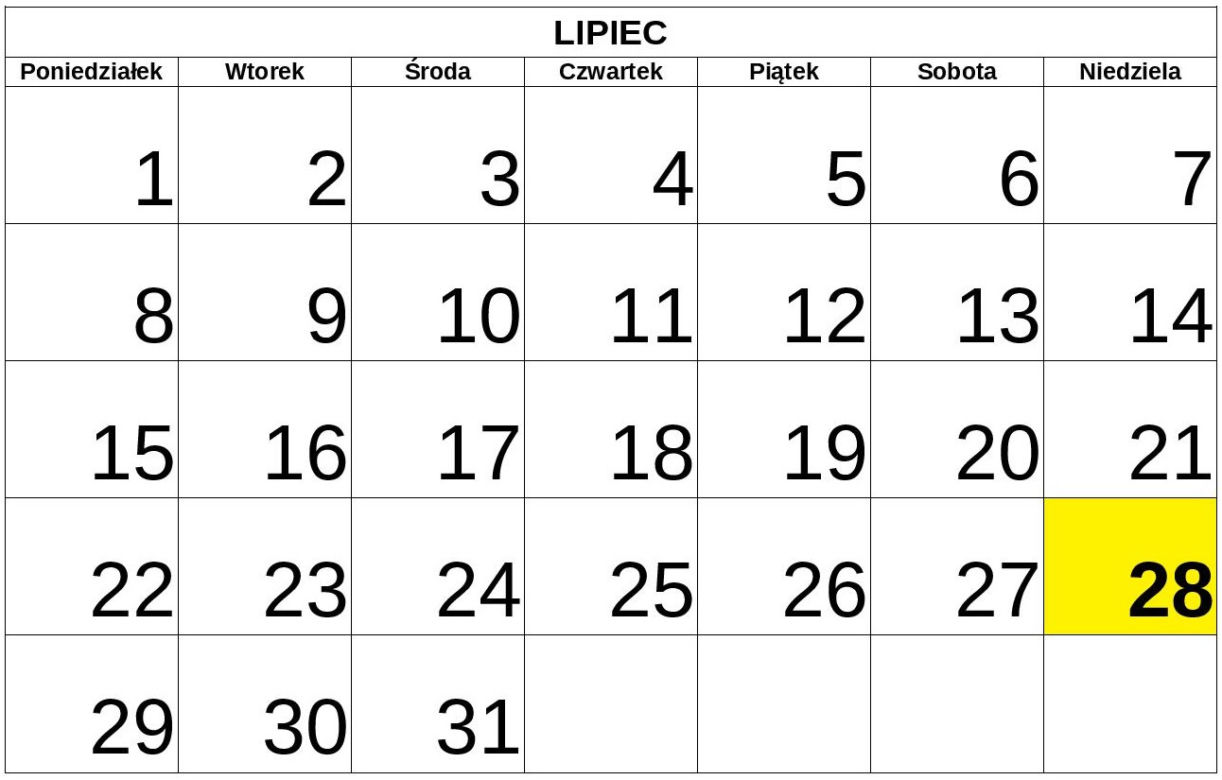 Niedziele handlowe 2019 - LIPIEC