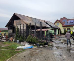 Pożar budynku gospodarczego w Charzewicach