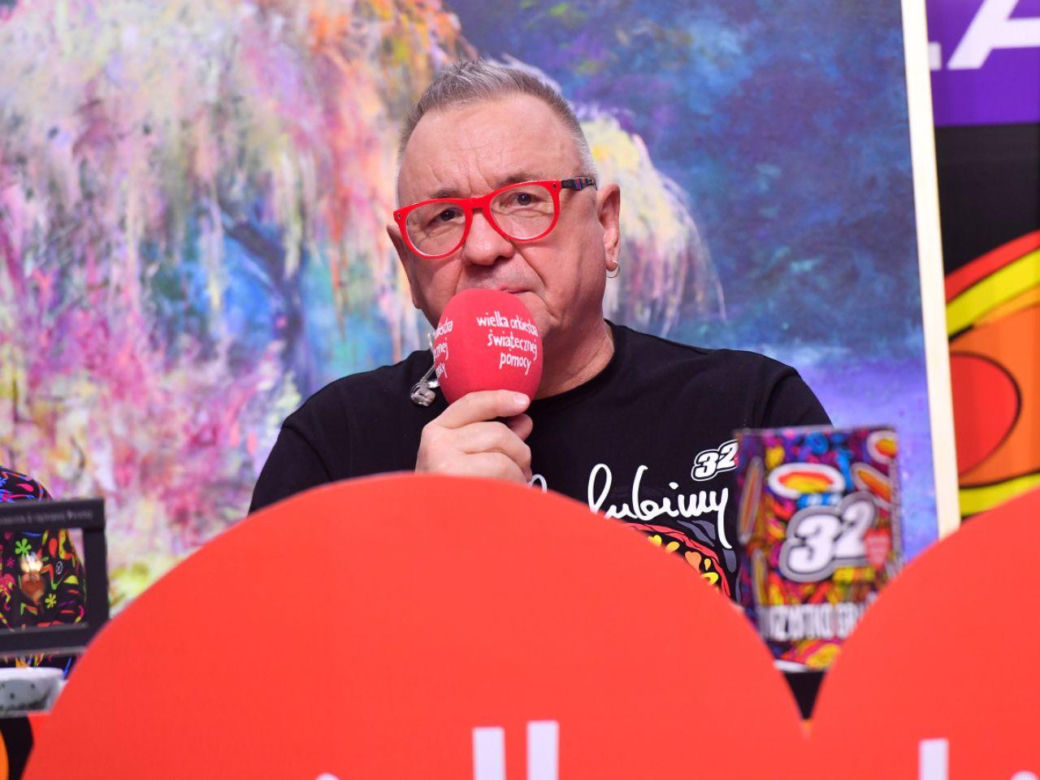 Jurek Owsiak podczas finału WOŚP