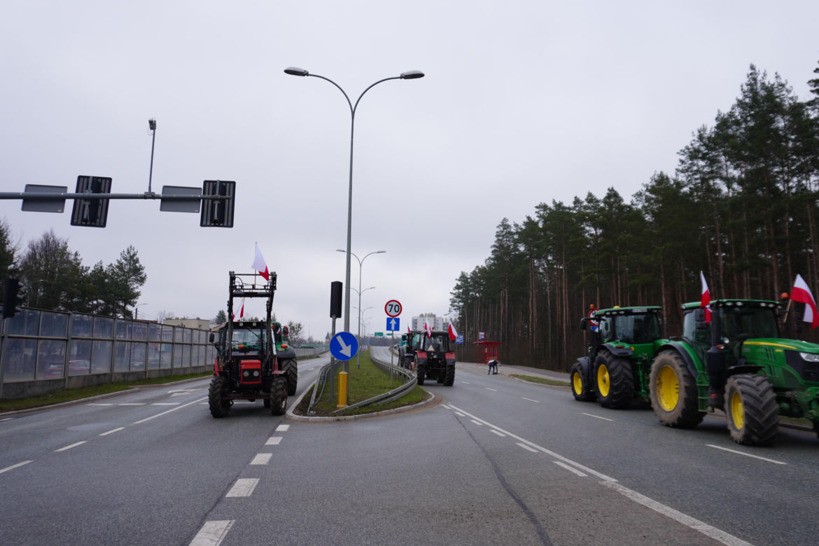Protest rolników wokół Białegostoku - 20 marca 2024