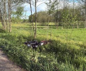 Groźny wypadek w Szynwałdzie. Poszkodowany został motocyklista