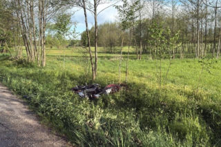 Groźny wypadek w Szynwałdzie. Poszkodowany został motocyklista