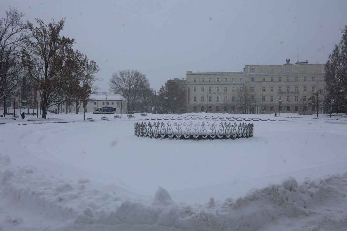 Śnieżyca w Lublinie