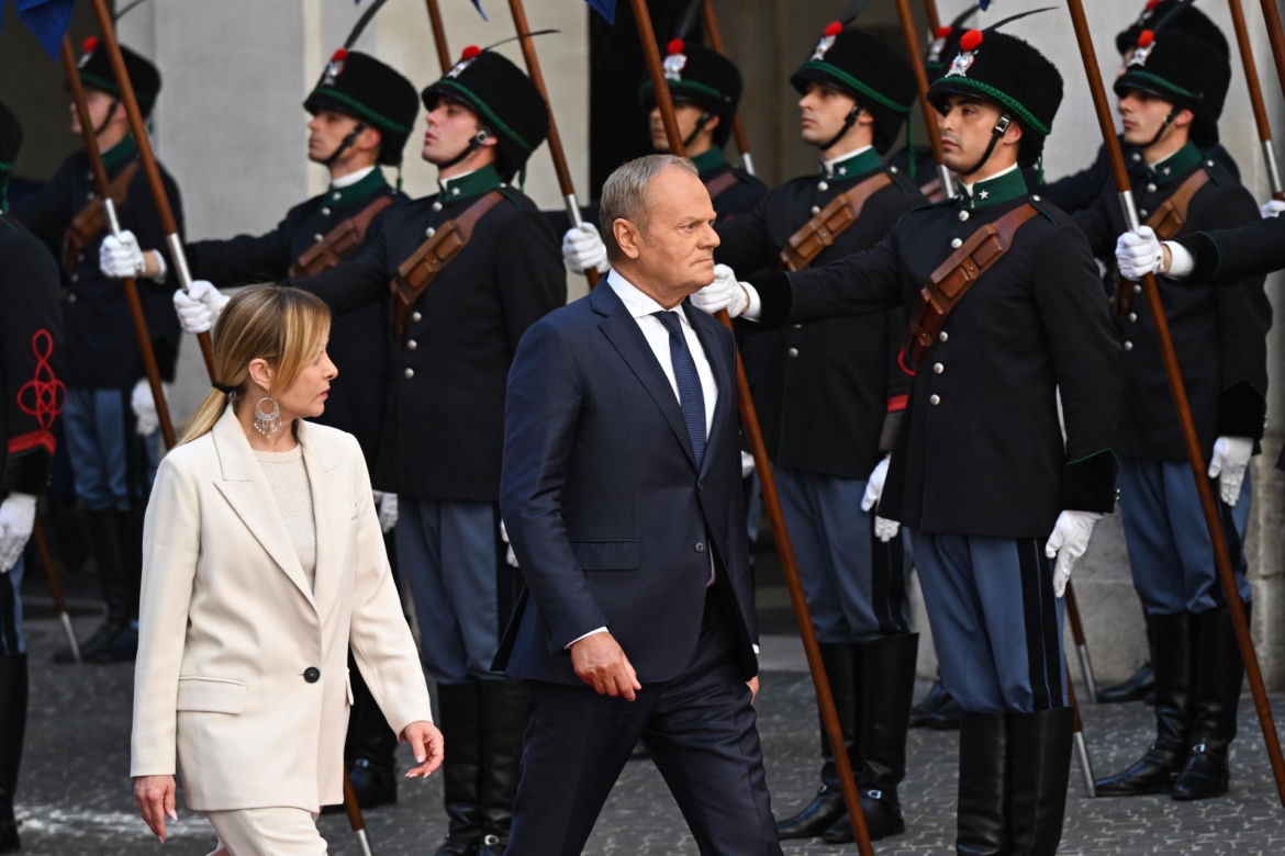 Donald Tusk spotkał się z Giorgią Meloni