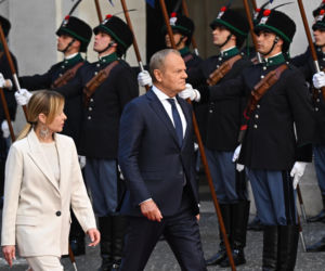 Donald Tusk spotkał się z Giorgią Meloni
