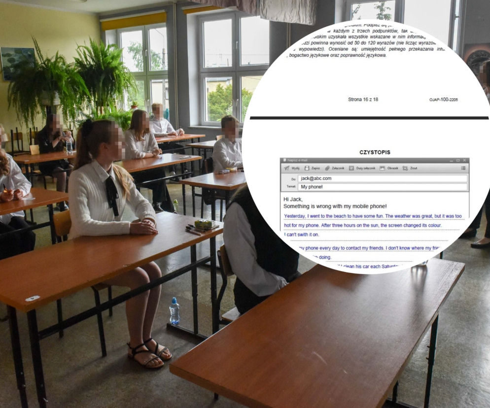 Egzamin ósmoklasisty 2022: angielski. Tak powinien wyglądać e-mail o zepsutym telefonie! Rozwiązanie eksperta