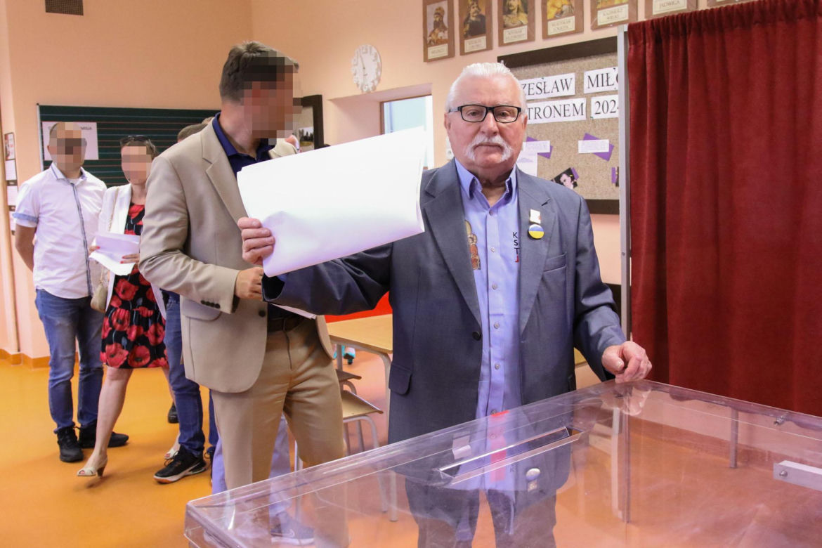 Lech Wałęsa oddał głos w wyborach samorządowych 2024