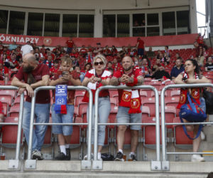 Kibice na meczu Widzew Łódź - Piast Gliwice