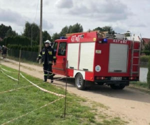 Mężczyzna podpalił się w Sajzach