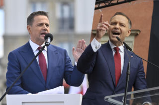 Braun z prezentem dla Nawrockiego. Mocne słowa Dudy w orędziu