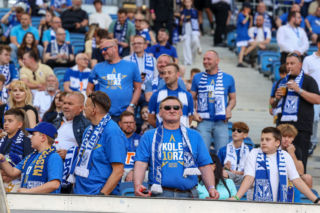Kibice na meczu Lech Poznań - Wisła Płock