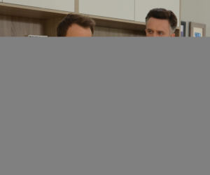 Pierwsza miłość. Radek (Mateusz Banasiuk), Artur (Łukasz Płoszajski)