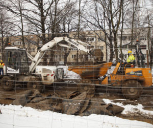 Remont torowiska na Olszewskiego we Wrocławiu