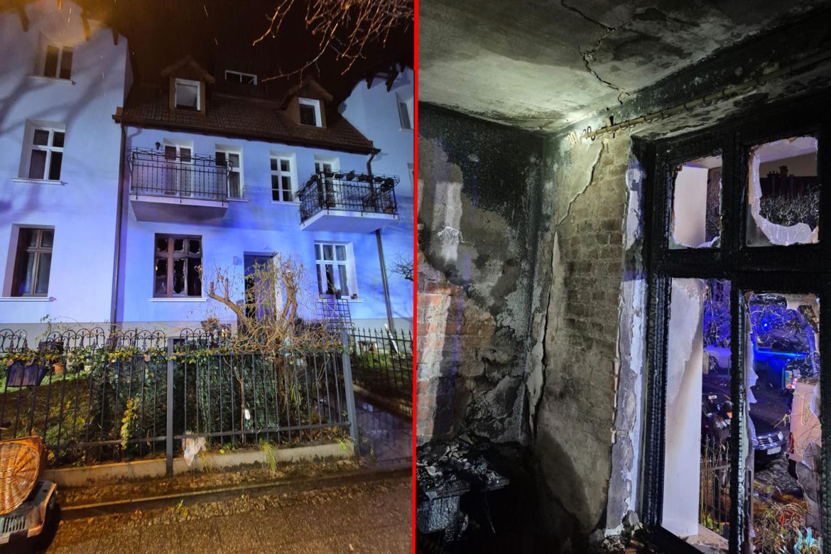 Gdańsk. Pożar kamienicy przy Asnyka. Młody mężczyzna nie żyje [ZDJĘCIA].