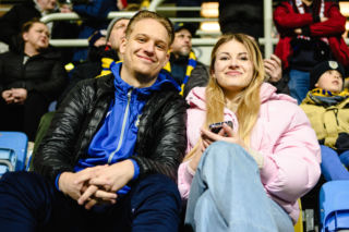 Arka Gdynia - Lechia Gdańsk: Zdjęcia kibiców z derbów Trójmiasta w ramach 23. kolejki PKO BP Ekstraklasy