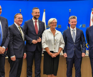 wicepremier - minister obrony narodowej Władysław Kosiniak-Kamysz wziął udział w spotkaniu ministrów obrony NATO w Brukseli