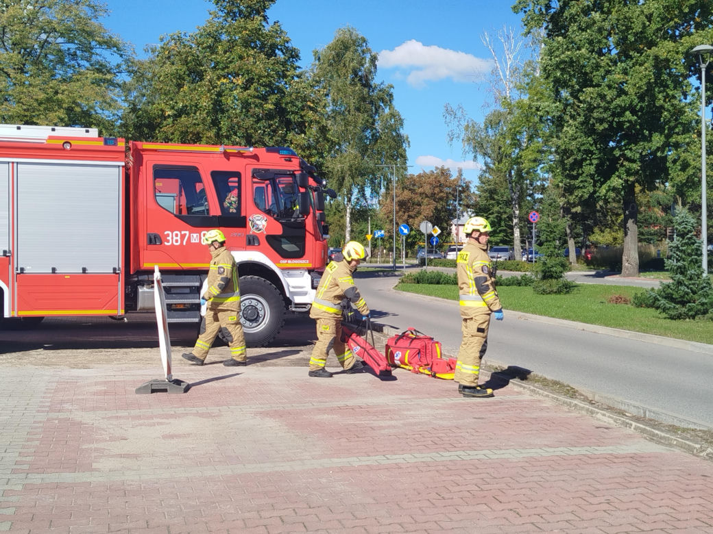 Powiatowe ćwiczenia strażackie w szpitalu wojewódzkim w Siedlcach
