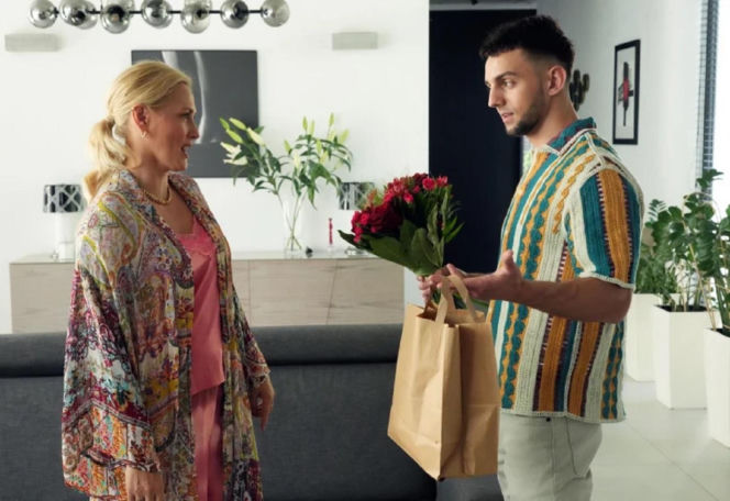 Barwy szczęścia odc. 3284. Mirek (Oliwier Kozłowski), Justyna Zytko (Sylwia Juszczak-Krawczyk)